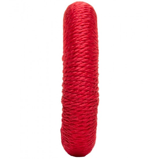 Jogo 4 Anéis para Guardanapo Tressê Vermelho Plástico